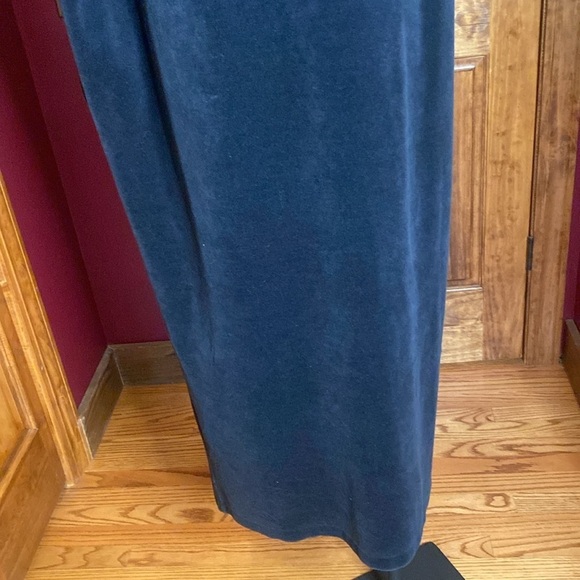 VINTAGE Saks Fifth Avenue DAVID BROWN CAFTAN 70'S Velvet Batwing Maxi Dress OS - Picture 5 of 8